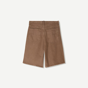 กางเกงยีนส์ขาสั้นสำหรับผู้ชายทรงสลิมฟิตสีสาด - Product Image 4