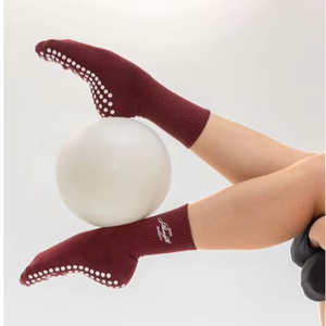 Calcetines Deportivos Antideslizantes con Agarre en el Empeine, de Algodón Elástico, Transpirables, Cómodos, para Yoga, Pilates, Fitness, Ejercicio en Interiores - Product Image 4