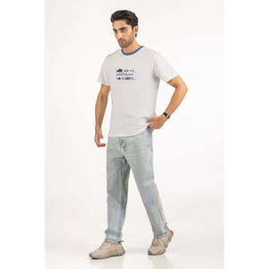Camiseta Deportiva Holgada 100% Algodón MN-TS-SS25-053, Tela Jersey de 240g, 300gsm, Camisetas Estampadas Sólidas, Impresión por Serigrafía - Product Image 3