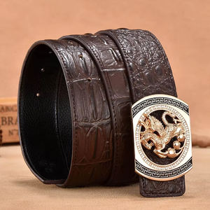 Ceinture en cuir véritable pour homme de haute qualité avec logo personnalisé, fabrication durable, design classique et finition haut de gamme pour les affaires - Product Image 6