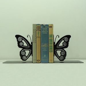 Sujetalibros de metal contemporáneos diseñados para decoración del hogar moderna y organización eficiente de libros - Product Image 1