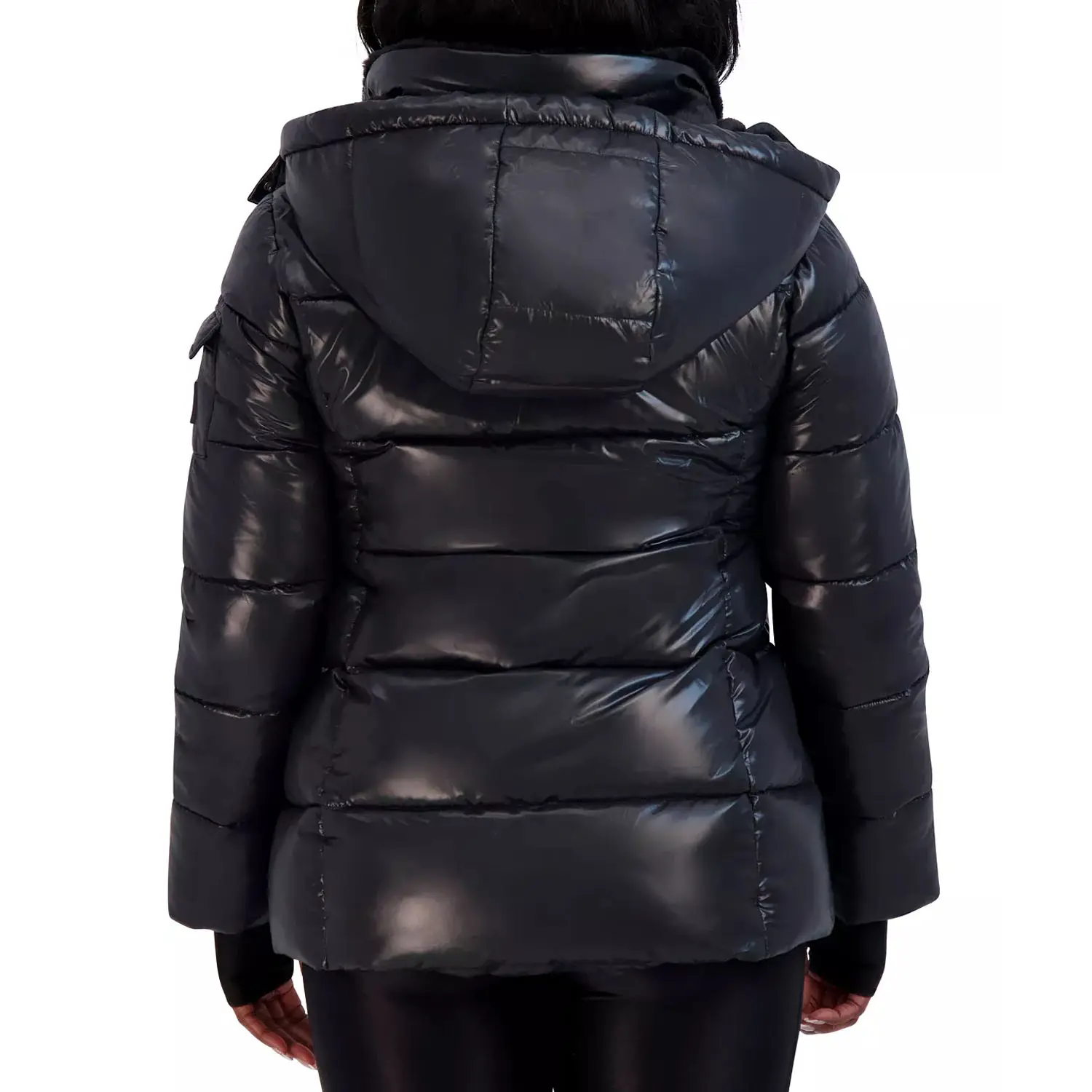 Customized Hooded Down Puffer Ladies Plus Size Women Winter Jacket Bubble Coat