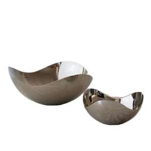 <b>White</b> Uncoated Biodegradable Metal & Wood Salad <b>Serving</b> <b>Bowl</b> for Hotel Home Restaurant Decorative Tabletop Use - Product Image 5
