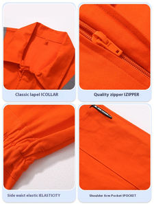 2025 combinaisons de travail combinaison en coton couleur unie usine vêtements personnalisables vêtements de travail - Product Image 4