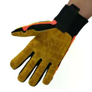 Vente chaude XL Premium Qualité En Cuir Synthétique Gants Mécaniques Anti-Choc Impact Sécurité Gants De Travail Doublure En Nylon Raisonnable - Product Image 4