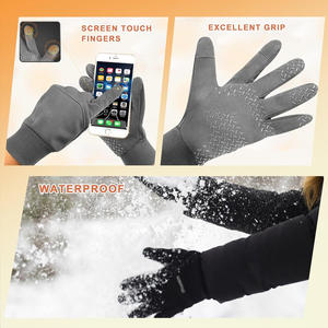 Gants d'hiver imprimés avec logo personnalisé pour hommes et femmes Écran tactile chaleureux pour la pêche en plein air Personnalisation disponible - Product Image 5