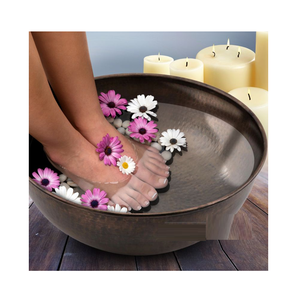 อ่างล้างเท้าทำจากทองแดงถังแช่เท้าถังแช่เท้าแบบใช้ค้อนทุบ - Product Image 1