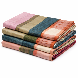 Tela de Seda Tafetán Reciclada Multicolor, Ligera, Brillante y Sostenible para Confección, Artesanía, Moda, Exportación al por Mayor - Product Image 1