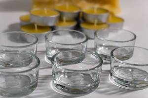 Bougeoir, verre, photophore, conteneur bougies, cire d'abeille photophore, bougies chauffe-plat, cadeau de pendaison de crémaillère, décoration d'intérieur - Product Image 4