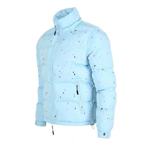 Sublimation Waterproof Printing Bubble Front Logo Customizable Color & Design Unisex Puffer <b>Jackets</b> 2025 for Men - Product Image 2