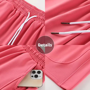 Pantalones cortos deportivos para mujer Pantalones cortos para correr lisos en blanco con bolsillo lateral Último diseño Gimnasio personalizado Deporte Fitness Entrenamiento sin costuras - Product Image 6