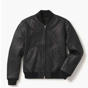 Veste de moto en cuir de style vintage pour hommes, veste de sport en toile de toutes les tailles pour motards de couleur noire - Product Image 1