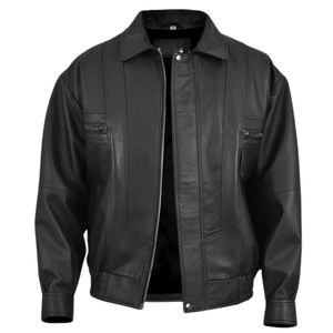 Chaqueta de Invierno de Piel de Oveja Genuina Original para Hombre, Cuello Alto, Logotipo Frontal, Impermeable, Resistente al Viento, Último Diseño OEM de Alta Calidad Personalizado - Product Image 1