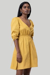 Robe indienne courte élégante en coton faite à la main, robe personnalisée pour cadeau de mariage, tenue d'été, cadeau d'anniversaire pour fille - Product Image 3
