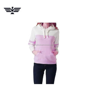 Sudadera con Capucha Larga de Bloques de Color Personalizada para Mujer, Estilo Urbano, Diseño de Punto, Temporada de Invierno, 100% Algodón, Superventas 2025 - Product Image 4