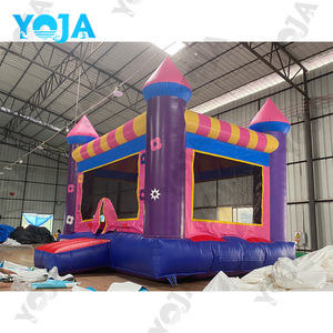 Château gonflable <span class=keywords><strong>pour</strong></span> fête de <span class=keywords><strong>mariage</strong></span> Jumping Dear, toboggan gonflable, 4x4x3.2m, capacité de 600 livres, matériau nylon/PVC, souffleur inclus 1 - Product Image 3