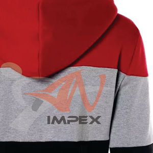 Sweat à capuche d'hiver en molleton de haute qualité pour femmes avec col à capuche à fermeture éclair multicolore - Product Image 6