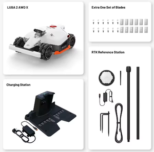 Nuevo Robot Cortacésped LUBA 2 AWD 5000X, Robot Cortacésped sin Cable Perimetral, para Terrenos de 2.5 Acres con Pendientes del 80%, Altura de Corte - Product Image 2