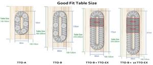 Table tournante en plastique moderne réglable de gros Lazy Susan pour tables rectangulaires - Product Image 5