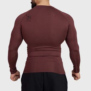 Camiseta de Compresión de Manga Larga para Hombre, Estilo 2025, Color Liso, Cuello Redondo, Algodón y Elastano, en Oferta a Precios Económicos - Product Image 5