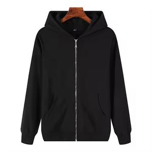 Chaqueta de lana de tela de gran tamaño para hombre, de alta calidad Sudadera con capucha, logotipo personalizado con cremallera - Product Image 2