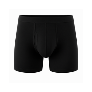 Boxer grande taille pour hommes de forme européenne OEM vente en gros vêtements pour hommes 95% coton 5% élasthanne Logo personnalisé sous-vêtements pour hommes en coton au Vietnam - Product Image 1