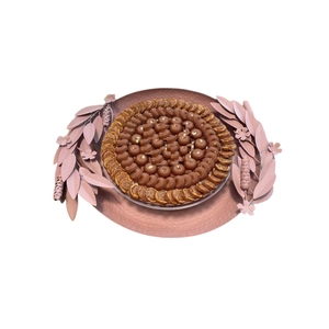 Bols de service à chocolat en métal de finition dorée de qualité supérieure Bol à chocolat de forme ronde unique pour l'utilisation de fêtes de mariage - Product Image 2