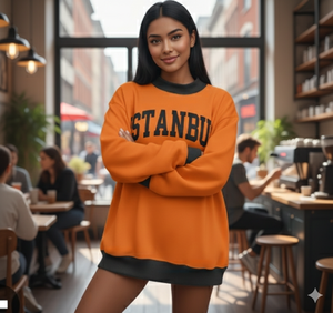 Sudadera de Forro Polar Personalizada con Bordado, Cuello Alto, Manga Larga, para Mujer, Estilo Casual, Talla Grande, para Otoño e Invierno, con Logotipo Frontal, Ecológica - Product Image 1