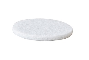 12 pezzi. Cuscinetti adesivi rotondi in feltro bianco da 20 mm. (Kppels F1004B) (Confezione blister) - Product Image 1