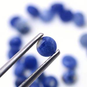 Haute qualité 25 pièces naturel bleu Sodalite 4mm coupe 3mm épaisseur 4.35 Cts Lot calibré cristal facette pierre lâche cercle haut - Product Image 6