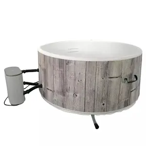 Grande baignoire extérieure chaude SPA Baignoire ronde gonflable à jet d'air pour 6 personnes