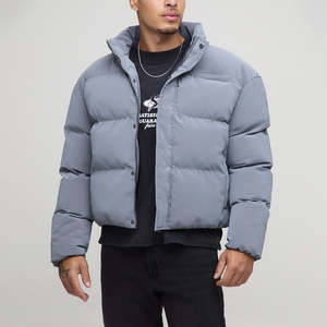 Chaqueta Acolchada Personalizada de Alta Calidad para Hombre, Chaqueta de Invierno Informal con Logotipo Personalizado y Bolsillos, Servicio OEM - Product Image 1