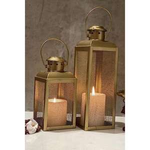 Linternas de iluminación navideñas y navideñas, candelabros portátiles de mesa de metal de calidad fina, candelabro de boda de lujo - Product Image 1