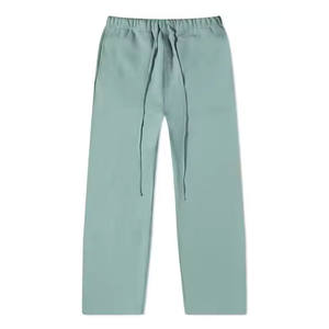 Pantalons amples et légers pour hommes, coupe droite, en coton / molleton, décontractés, streetwear, surdimensionnés, avec cordon de serrage - Product Image 1
