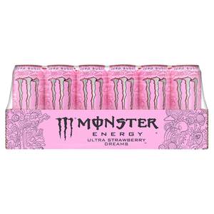 Monster Energy Strawberry Dreams <b>Zero</b> <b>Sugar</b> Drink – Light Strawberry Cream Functional Beverage - Product Image 1
