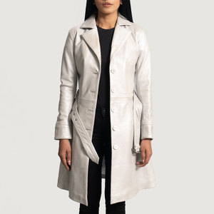 Material de marca pura, suministro directo de fábrica, abrigo de cuero para mujer, abrigo de cuero resistente al agua de alta calidad para mujer - Product Image 2