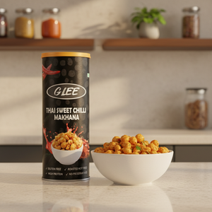 Glee Thai Sweet Chilli Roasted Makhana Bajo en Grasa y Alto en Proteínas 80g Caja Pringle Sin Gluten Snack Saludable - Product Image 2