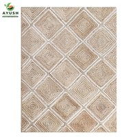 Tapis et carpettes personnalisés en coton, jute et denim, faits à la main, personnalisables, écologiques, adaptés aux animaux domestiques, antidérapants, lavables et rembourrés pour la maison