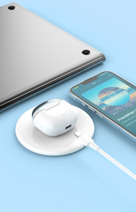 Auricolari Wireless Mini Compatti <span class=keywords><strong>M17</strong></span>, Rosa Macaron, Verde Stealth, Ultra Leggeri, Audio HiFi Stereo, Indossabili Senza Dolore - Product Image 5