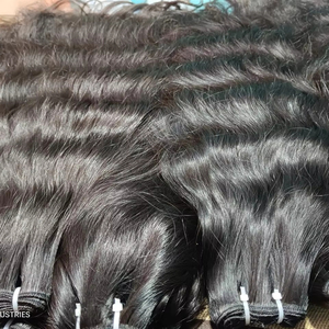 ผมต่อแบบเครื่องเย็บสองชั้น Baby Curly 100% ผมแท้จากวัดอินเดีย คุณภาพเรมี่ จัดเรียงเกล็ดผม ไม่ผ่านการแปรรูป ไม่หลุดร่วง นุ่ม เงางาม - Product Image 1