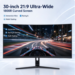 Moniteur de jeu incurvé LED 21:9 sans cadre VA 30 pouces 2560×1080 200Hz 1 ms avec éclairage RGB arrière, fourni par l'usine (OEM) - Product Image 6