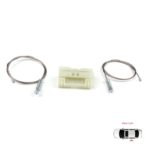 Juego de Reparación de Elevalunas Eléctrico Trasero Izquierdo BWR1052 para Clio MK3 BR CR KR SR 2005-2014 5 Puertas 8200291151 - Product Image 1