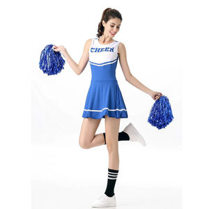 Wholesale Custom Design & Size Polyester Sexy Cheerleader Uniform OEM Service Sublimation Printing Girls <b>Cheerleading</b> - Product Image 1