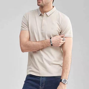 เสื้อโปโลสำหรับผู้ชายเสื้อ100% โพลีเอสเตอร์ทรงพลัสไซส์พิมพ์ลายโลโก้กำหนดได้เองขนาด14สี - Product Image 5