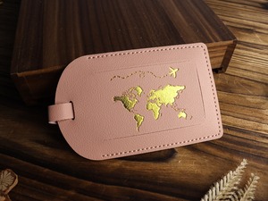 Etiqueta de equipaje de cuero regalo de boda papá mamá jubilación grabado pasaporte cubierta billetera nombre personalizado etiqueta bolsa - Product Image 3