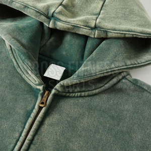 Nuevo diseño superventas hombres ácido lavado sudaderas con capucha bajo MOQ venta al por mayor hombres ácido lavado sudaderas con capucha para la venta - Product Image 2