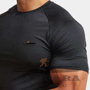 Camisetas de poliéster Spandex de alta calidad para hombre, ropa de gimnasio de compresión de secado rápido, transpirables para Fitness Camisetas interiores, entrenamiento con logotipo personalizado - Product Image 5