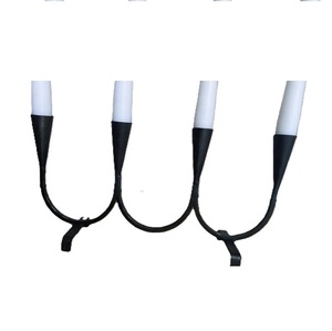 Candelabro de cuatro velas de hierro rústico forjado a mano con vidrio y cristales elegantes para Decoración de mesa, bodas y otras ocasiones especiales - Product Image 6