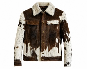 Chaqueta Corta Unisex de Piel de Vacuno con Pelo Natural NADRUB Personalizada Premium - Product Image 1