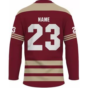 Jersey de Hockey sobre Hielo de Alta Calidad para Práctica de Equipo, Jersey de Hockey sobre Hielo Sublimado 2025 - Product Image 2